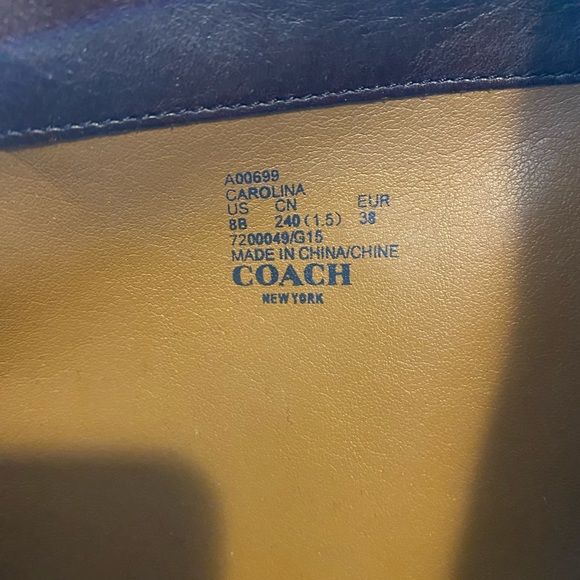 EUC COACH A00699 CAROLINA WIDE CALF LEATHER BOOTS - Picture 9 of 9